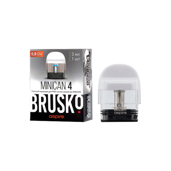 Сменный Картридж Brusko Minican 4 (3Мл) 0,8 Ом, Упак. 1 Шт белый в Красноярске