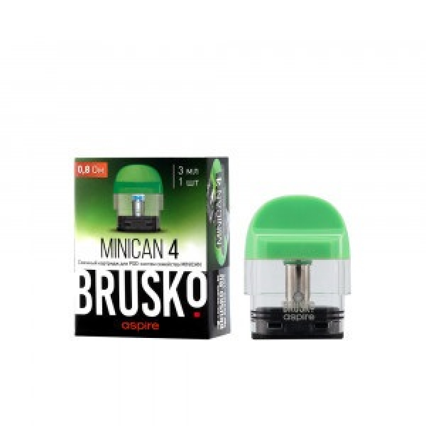 Сменный Картридж Brusko Minican 4 (3Мл) 0,8 Ом, Упак. 1 Шт зеленый в Красноярске