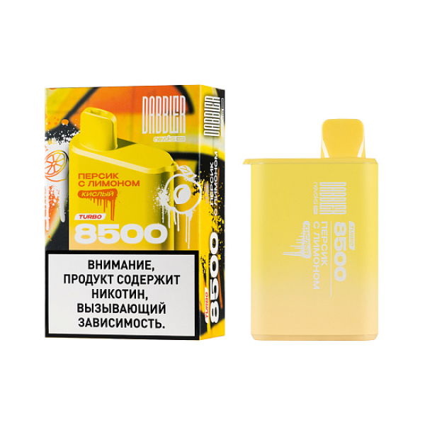 Электронка Dabbler Turbo Персик С Лимоном 8500 затяжек в Красноярске