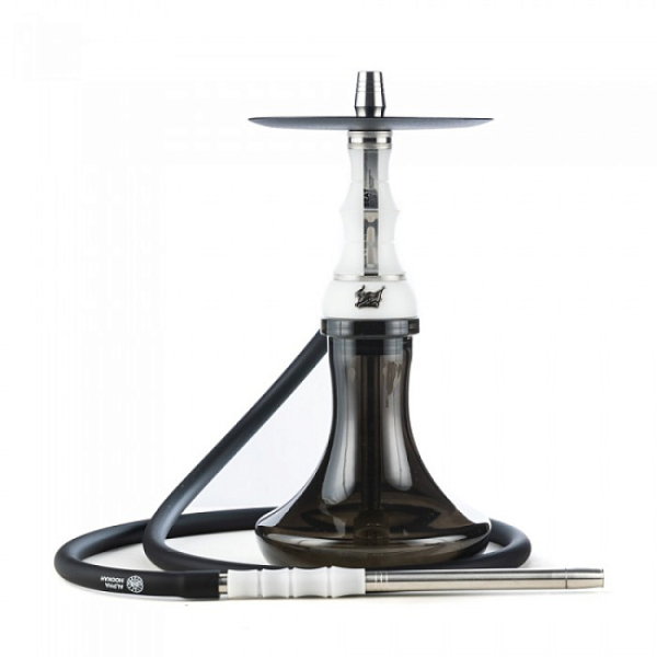 Кальян Alpha Hookah Beat White Silver Тонированн Колба  в Красноярске