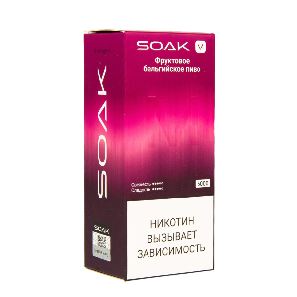 ЭСДН SOAK M Fruit Belgian Beer 6000 тяг в Красноярске