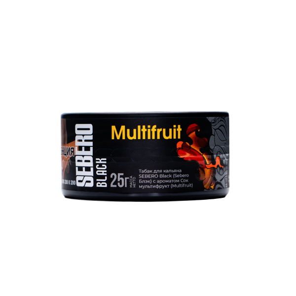 Табак Sebero Black Multifruit 25 грамм в Красноярске