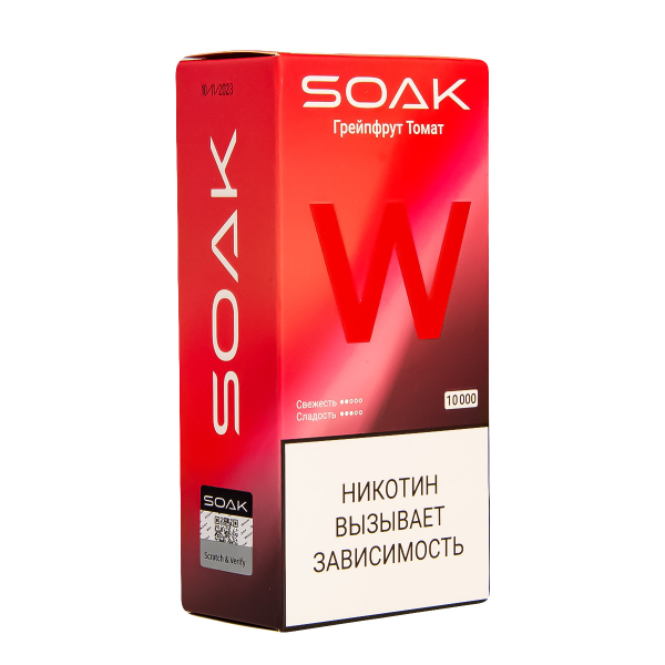 Электронная сигарета Soak W Грейпфрут Томат 10000 в Красноярске