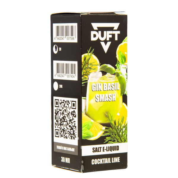 Жидкость Duft Cocktails Line Salt Gin Basil Smash 30 Мл в Красноярске