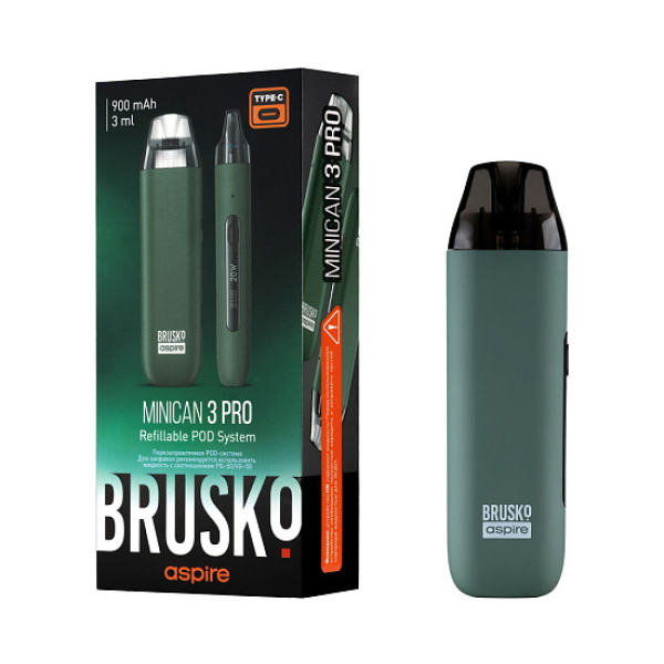 POD-система Brusko Minican 3 Pro зеленый в Красноярске
