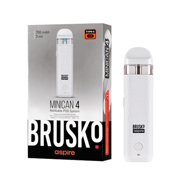 POD-система Brusko Minican 4 Белый в Красноярске