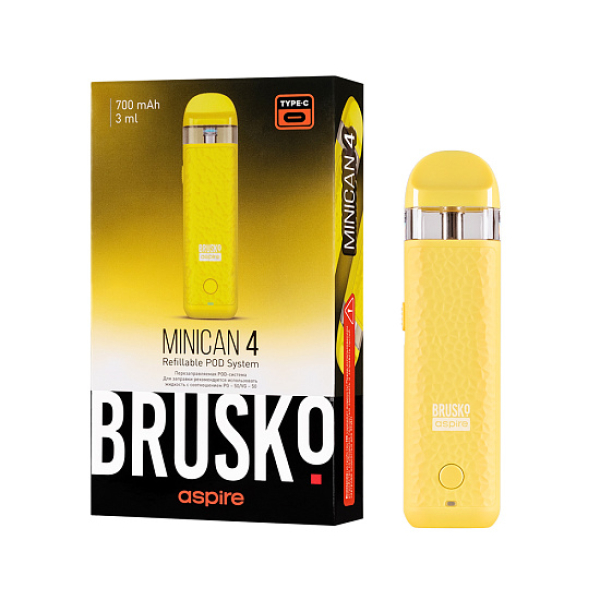 POD-система Brusko Minican 4 Желтый в Красноярске