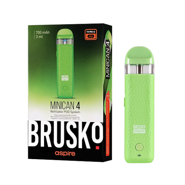 POD-система Brusko Minican 4 Зелёный в Красноярске