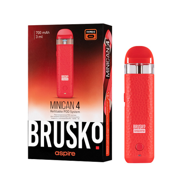 POD-система Brusko Minican 4 Красный в Красноярске