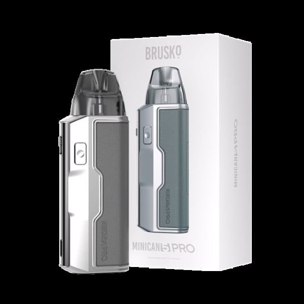 POD-система Brusko Minican 5 Pro Metallic Grey Красный,серый в Красноярске