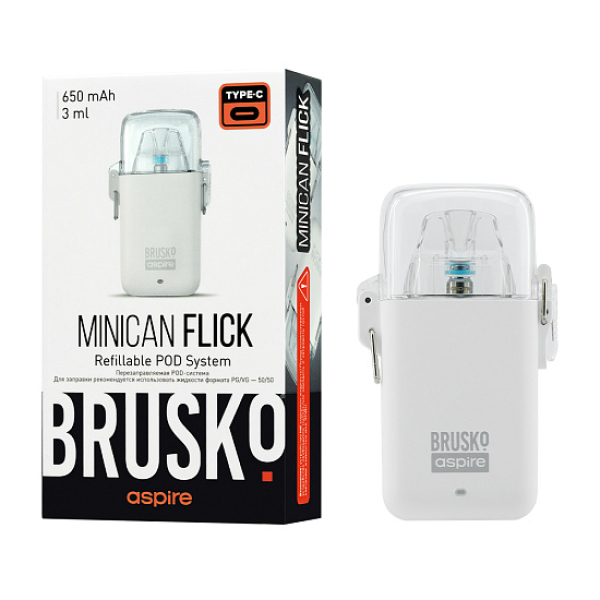 POD-система Brusko Minican Flick Белый в Красноярске