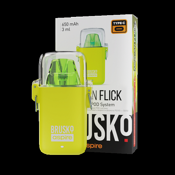 POD-система Brusko Minican Flick Жёлтый в Красноярске