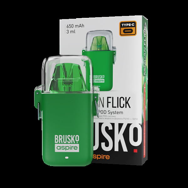 POD-система Brusko Minican Flick Зелёный в Красноярске