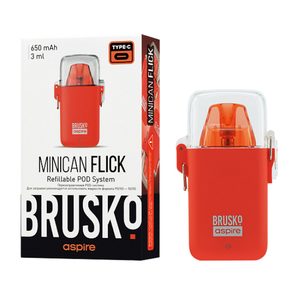 POD-система Brusko Minican Flick Красный в Красноярске