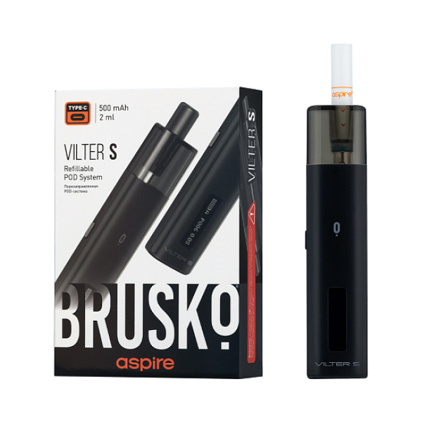 POD-система Brusko Vilter S Черный в Красноярске