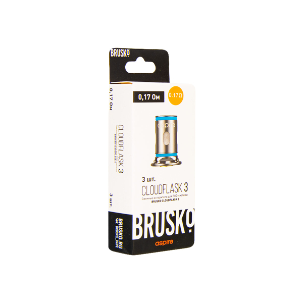 Испаритель Brusko Cloudflask 3 0.17 Ом 3 шт в Красноярске