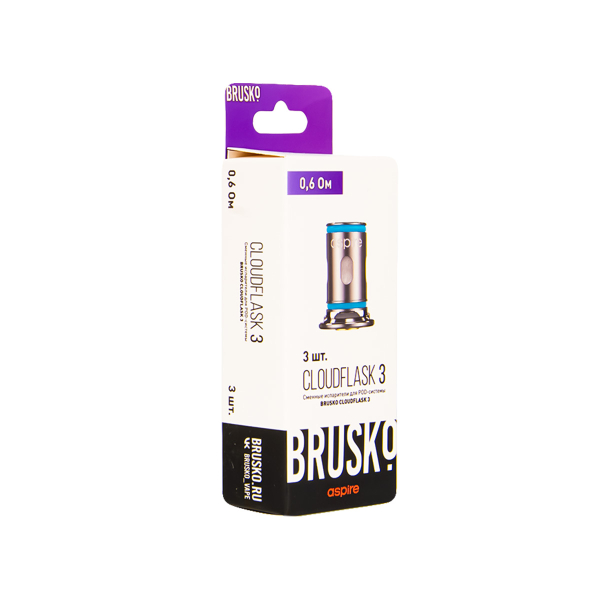 Испаритель Brusko Cloudflask 3 0.6 Ом 3 шт в Красноярске