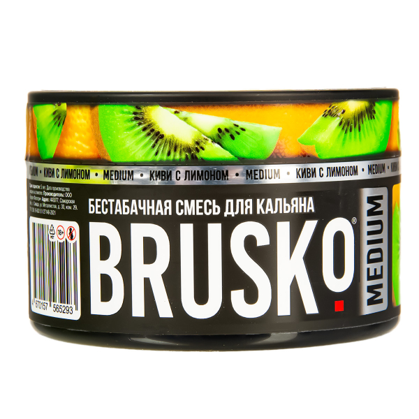 Бестабачная смесь Brusko Medium Киви С Лимоном 250 грамм в Красноярске