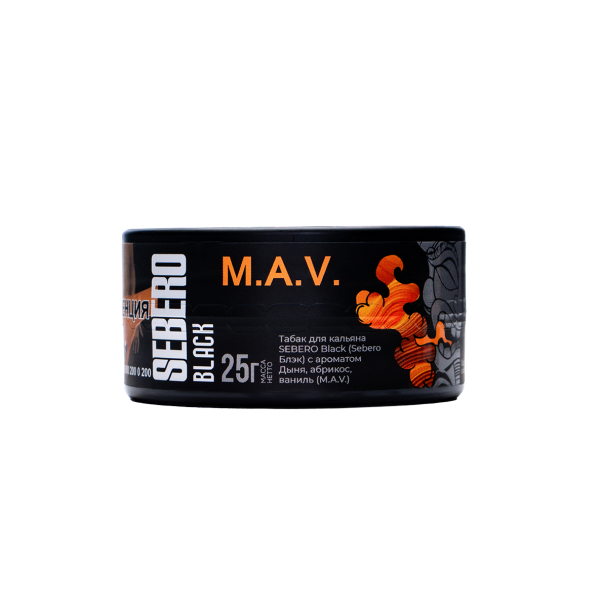 Табак Sebero Black Black M.a.v. 25 грамм в Красноярске