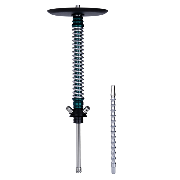Кальян Mamay Customs Coilovers Зелёный Лак Хром в Красноярске