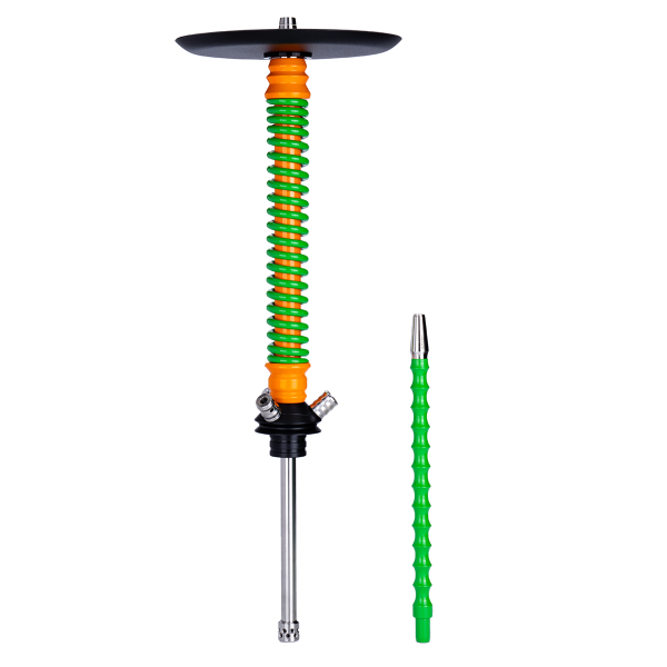 Кальян Mamay Customs Coilovers Оранжево Салатовый в Красноярске