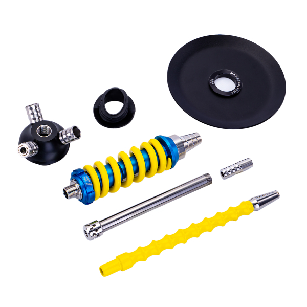Кальян Mamay Customs Coilover Micro Голубой Жёлтый в Красноярске