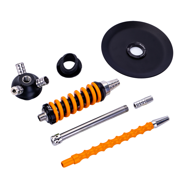Кальян Mamay Customs Coilover Micro Чёрно Оранжевый в Красноярске