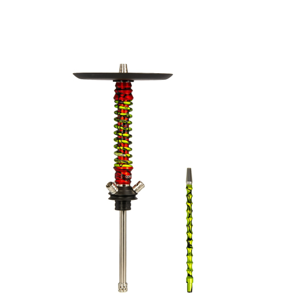 Кальян Mamay Customs Coilovers Mini Красный Сплеш Салатовый Сплеш в Красноярске
