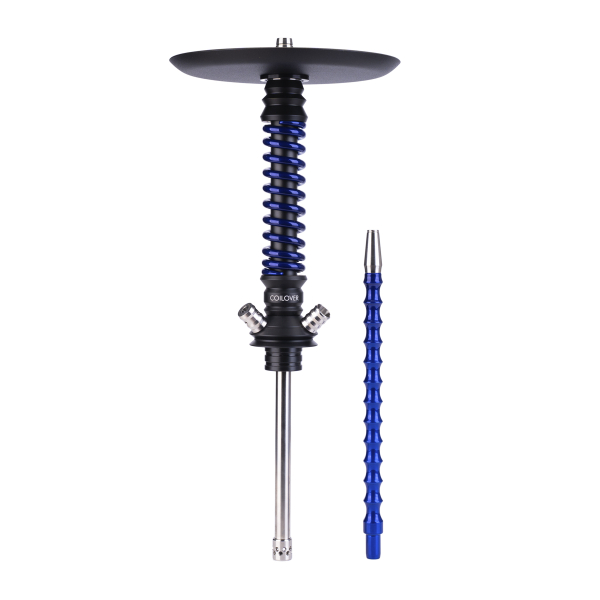 Кальян Mamay Customs Coilovers Mini Чёрно Синий Лак в Красноярске