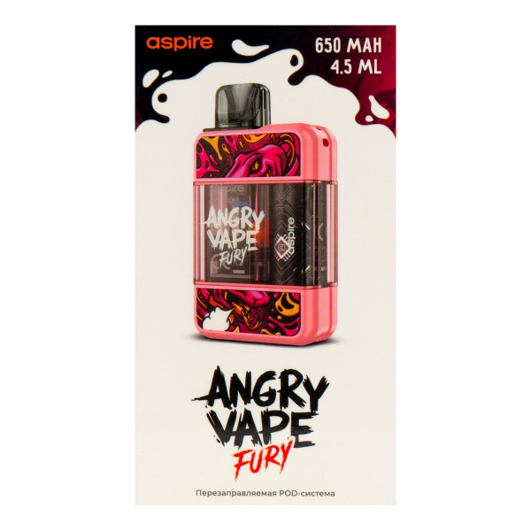 POD-система Brusko Angry Vape Fury 650 Mah Розовый в Красноярске
