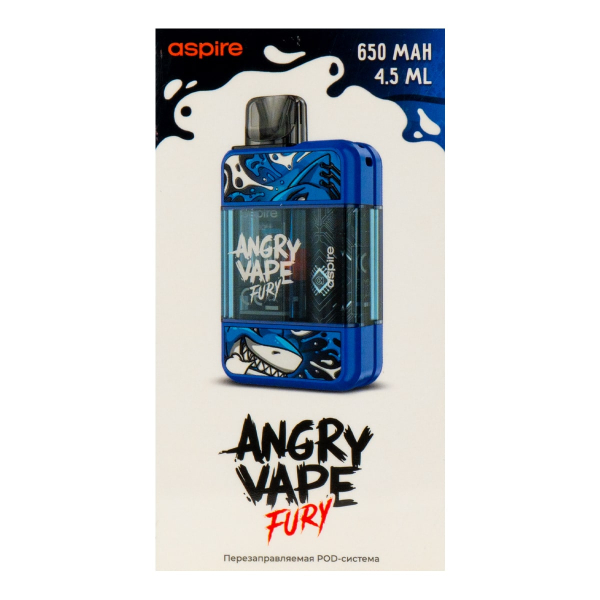 POD-система Brusko Angry Vape Fury 650 Mah Синий в Красноярске