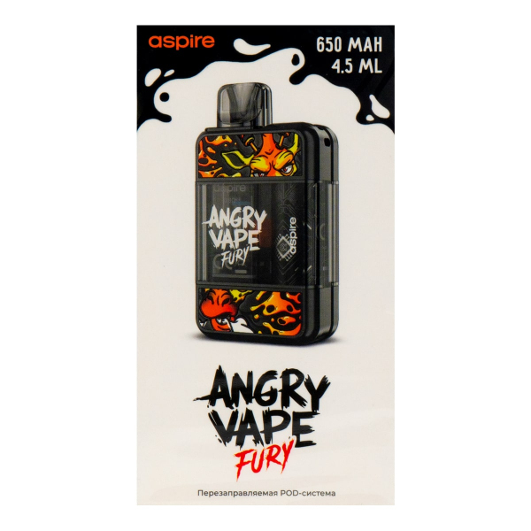 POD-система Brusko Angry Vape Fury 650 Mah Черный в Красноярске