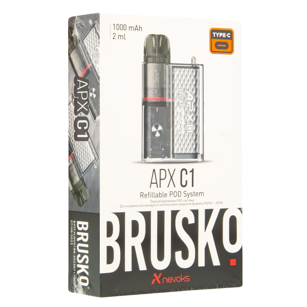 POD-система Brusko Apx C1 Серебристый Кристалл в Красноярске