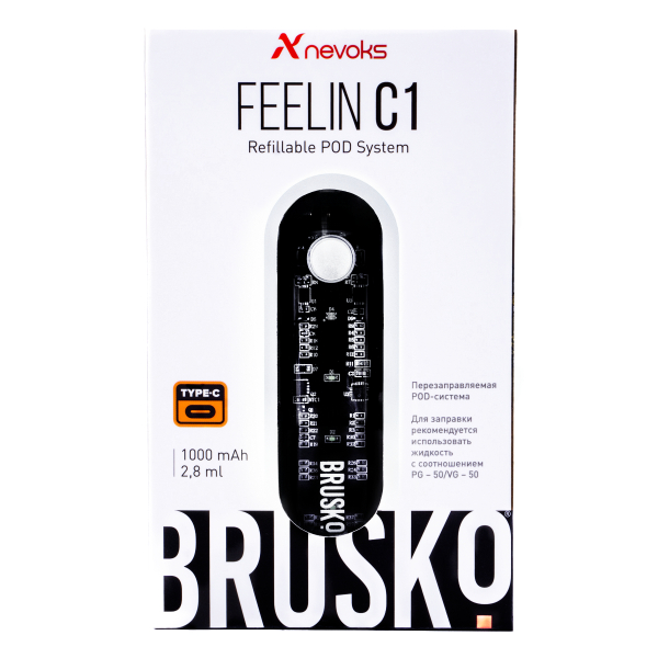 POD-система Brusko Feelin C1 Белый в Красноярске