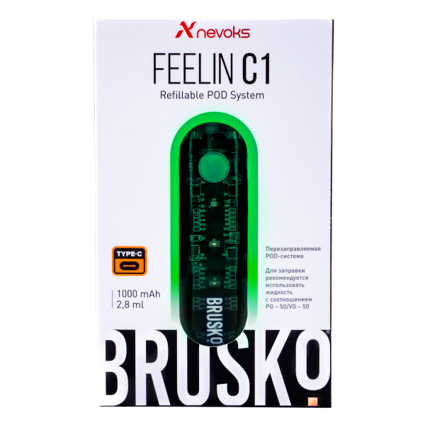POD-система Brusko Feelin C1 Зеленый в Красноярске