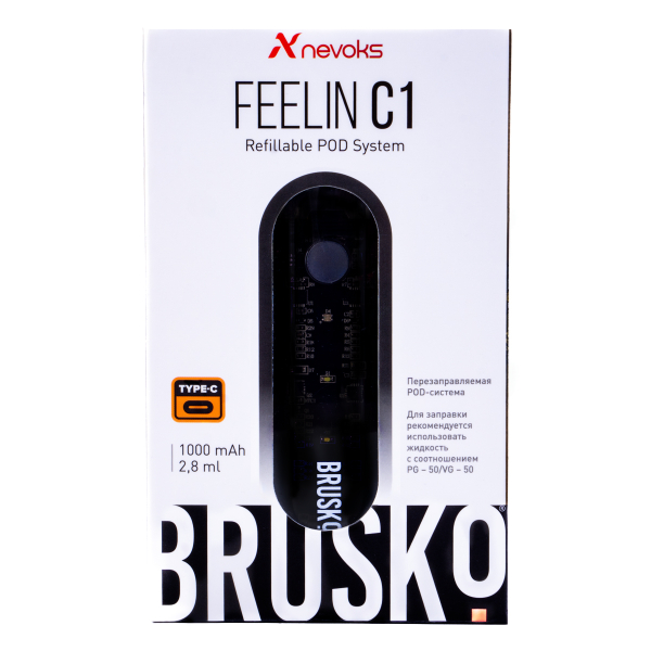 POD-система Brusko Feelin C1 Черный в Красноярске