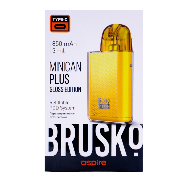 POD-система Brusko Minican Plus Gloss Edition Жёлтый в Красноярске