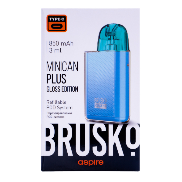 POD-система Brusko Minican Plus Gloss Edition Синий в Красноярске