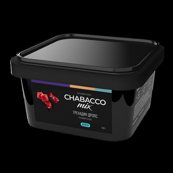 Бестабачная смесь Chabacco Mix Grenadine Drops Гренадин Дропс  Medium 200 грамм в Красноярске