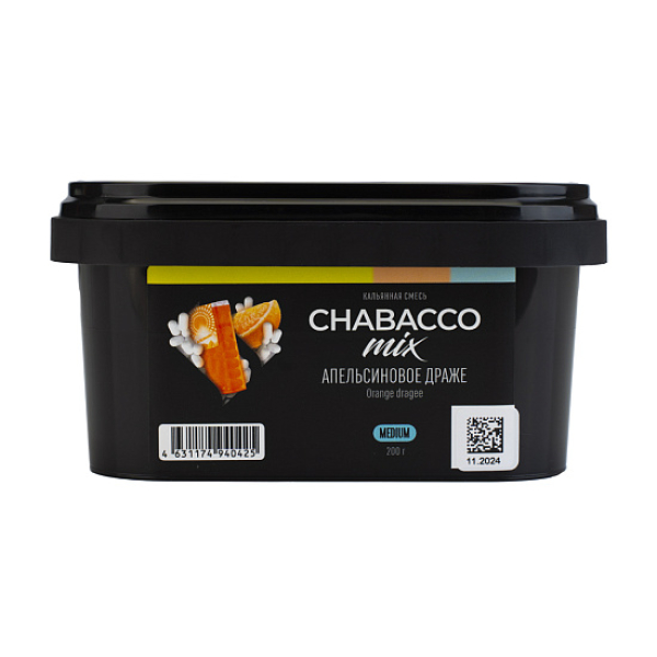 Бестабачная смесь Chabacco Mix Orange Dragee Апельсиновое Драже  Medium 200 грамм в Красноярске