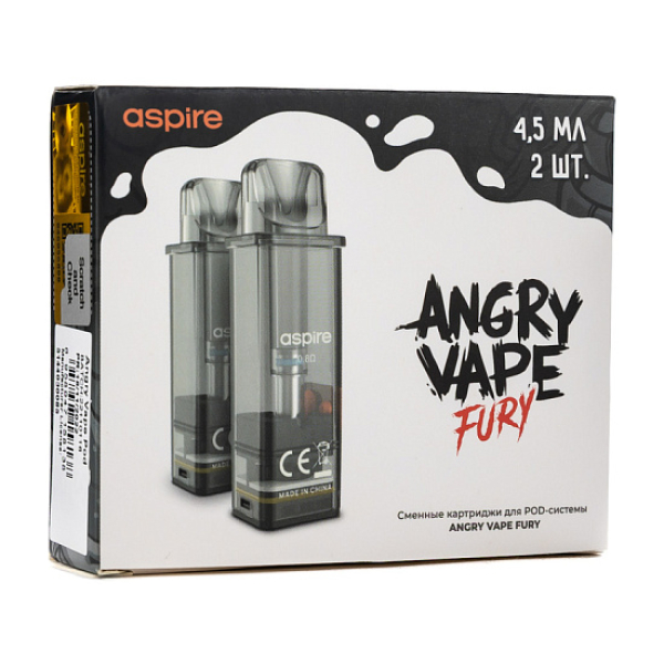 Картридж Angry Vape Fury 45 мл 0.8 Ом ( 2 шт.) в Красноярске