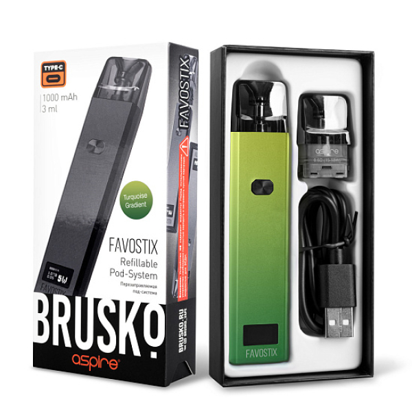 POD-система Brusko Favostix      Зеленый Градиент в Красноярске