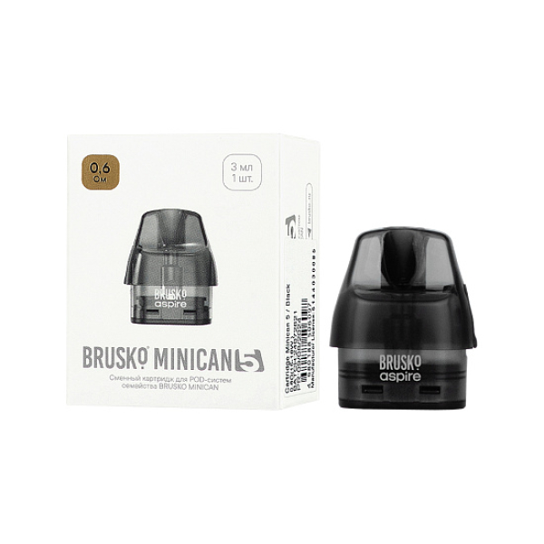 Сменный картридж Brusko Minican 5 0.6 Ом (3 мл, 1 шт.) в Красноярске
