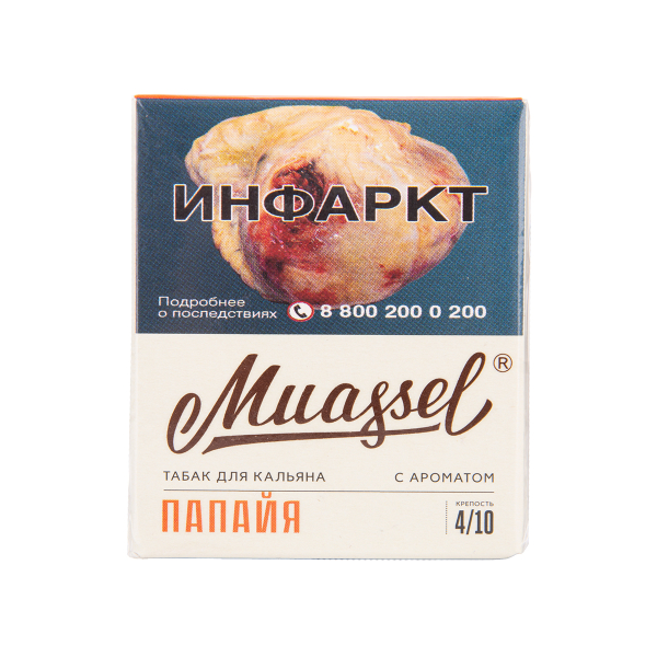 Табак Muassel Medium Папайя 40 грамм в Красноярске