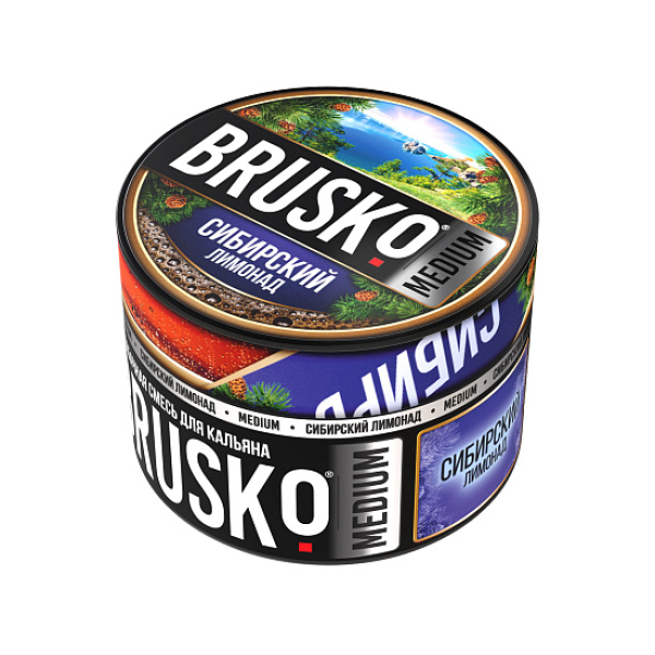 Бестабачная смесь Brusko Zero Сибирский Лимонад 50 грамм в Красноярске