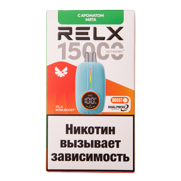 Электронка RELX Nova Мята 15000 затяжек в Красноярске