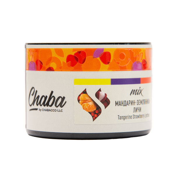 Безникотиновая смесь Chaba Mix Tangerine Strawberry Lychee Nicotine Free 40 грамм в Красноярске