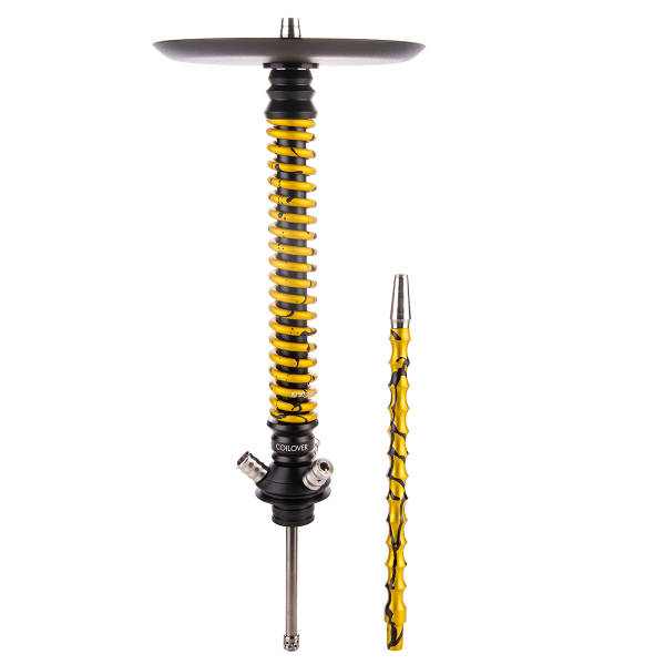 Кальян Mamay Customs Coilover Большой  Чёрный Золотой Сплеш в Красноярске