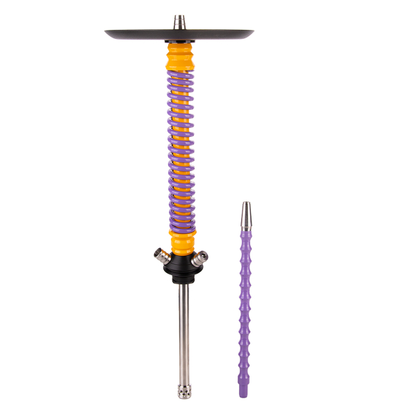 Кальян Mamay Customs Coilover Большой  Жёлтый Сирень в Красноярске