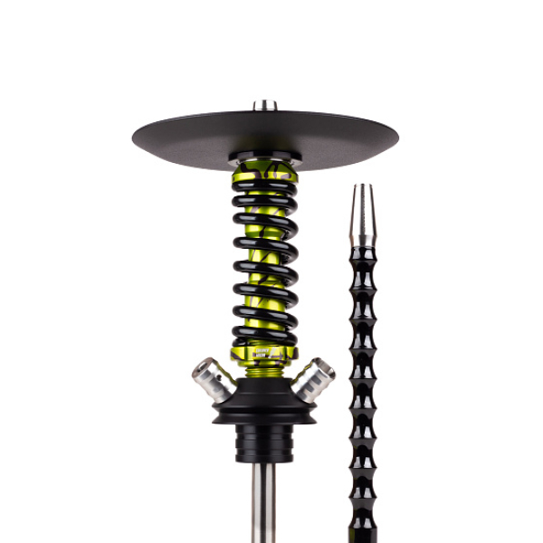 Кальян Mamay Customs Coilovers Micro Anod Oliva Splash Черный Глянец в Красноярске